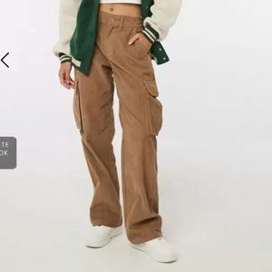 Ardene - Corduroy Cargo pants - Brown - XSmall
